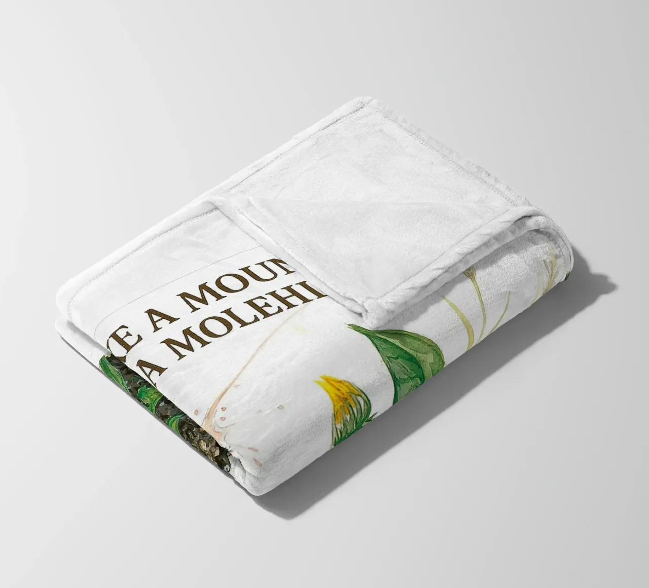 DON´T MAKE A MOUNTAIN OUT OF A MOLEHILL coperta in pile da Vintage Van Gogh
