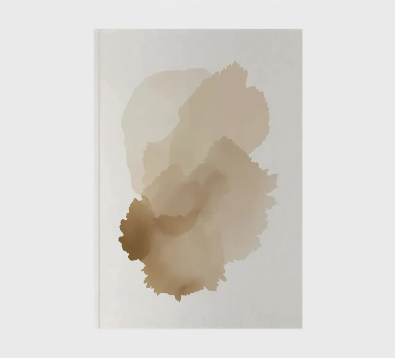 Abstract Tan Watercolor Shape Stack notebook by DesignDoodle