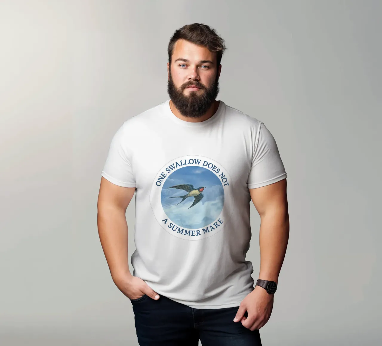 ONE SWALLOW DOES NOT A SUMMER MAKE t-shirt da Vintage Van Gogh