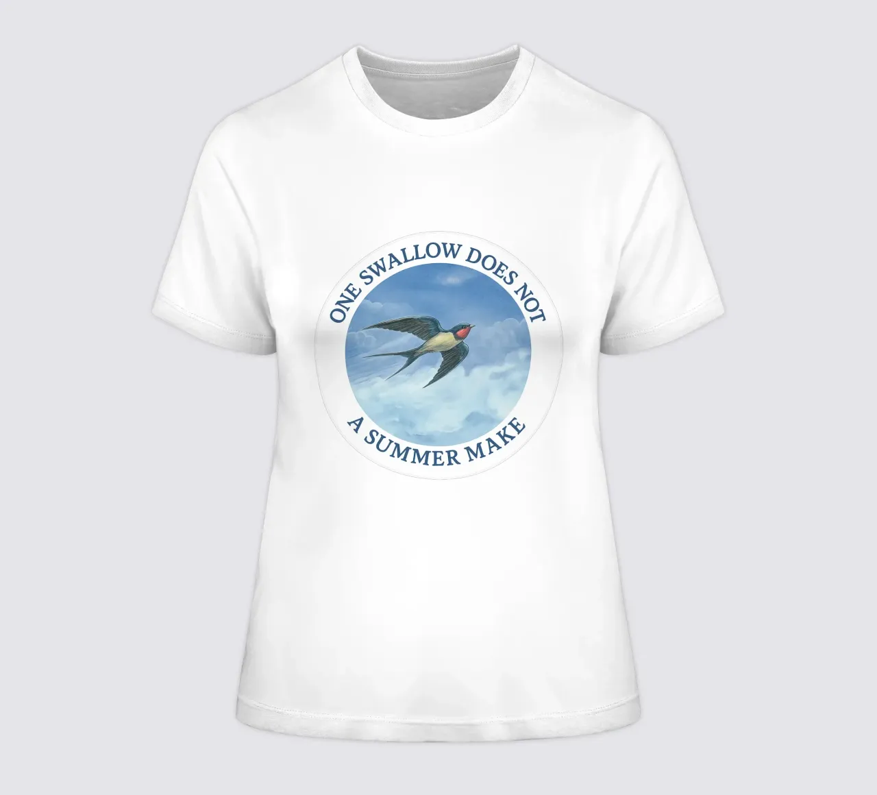 ONE SWALLOW DOES NOT A SUMMER MAKE t-shirt da donna da Vintage Van Gogh