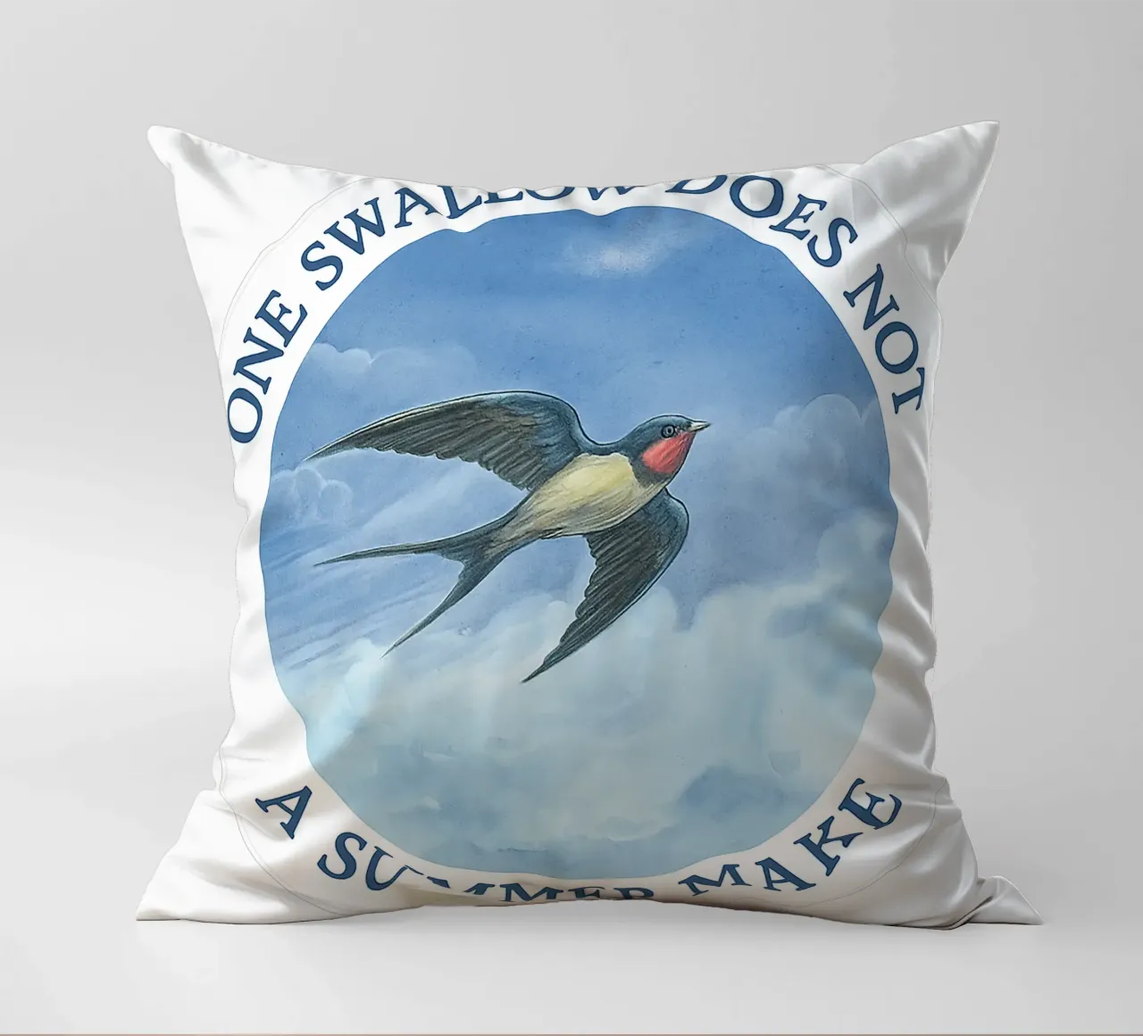 ONE SWALLOW DOES NOT A SUMMER MAKE cuscino da Vintage Van Gogh