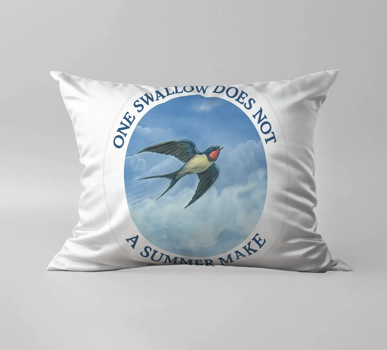 ONE SWALLOW DOES NOT A SUMMER MAKE cuscino da Vintage Van Gogh