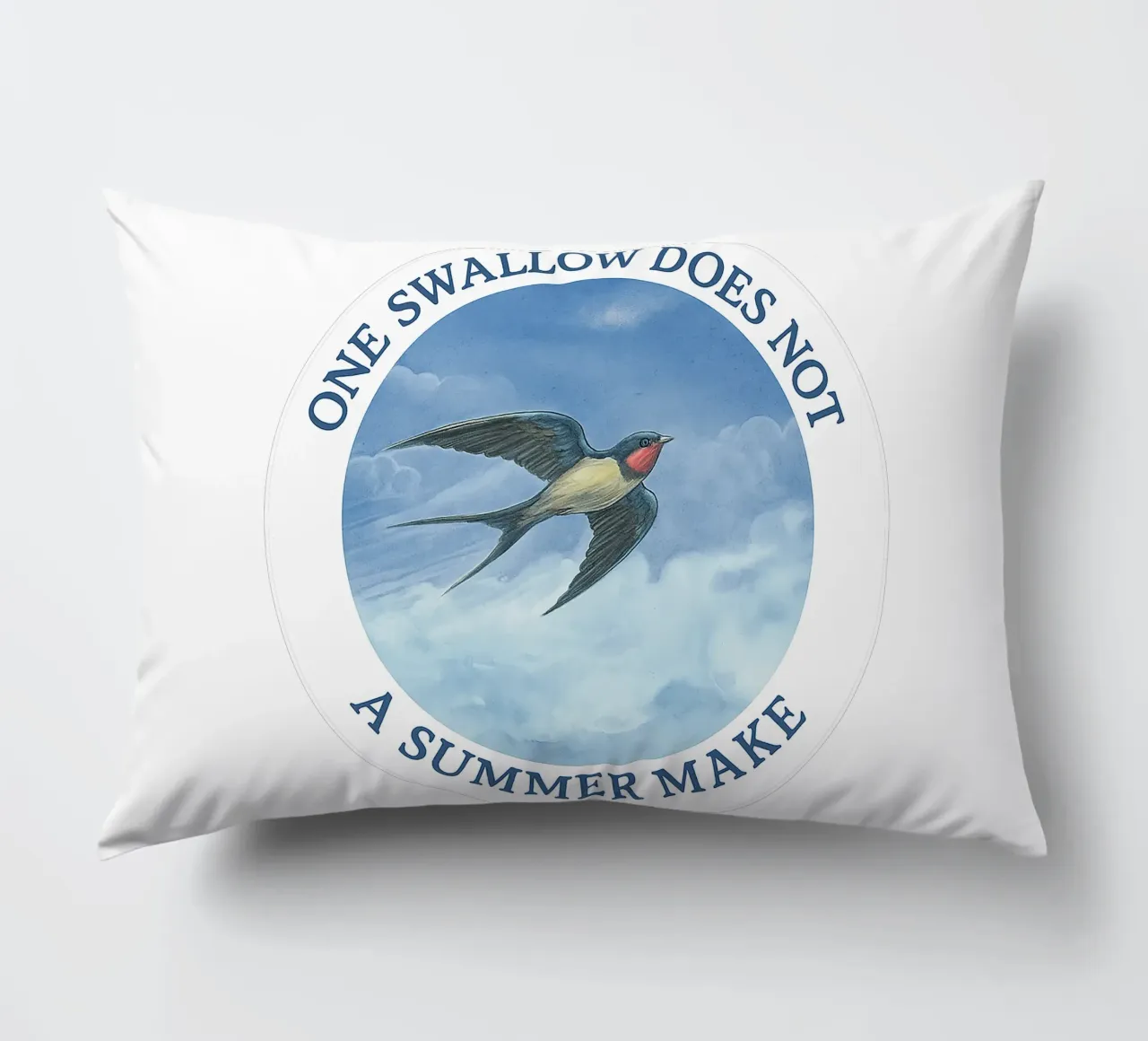 ONE SWALLOW DOES NOT A SUMMER MAKE cuscino da Vintage Van Gogh