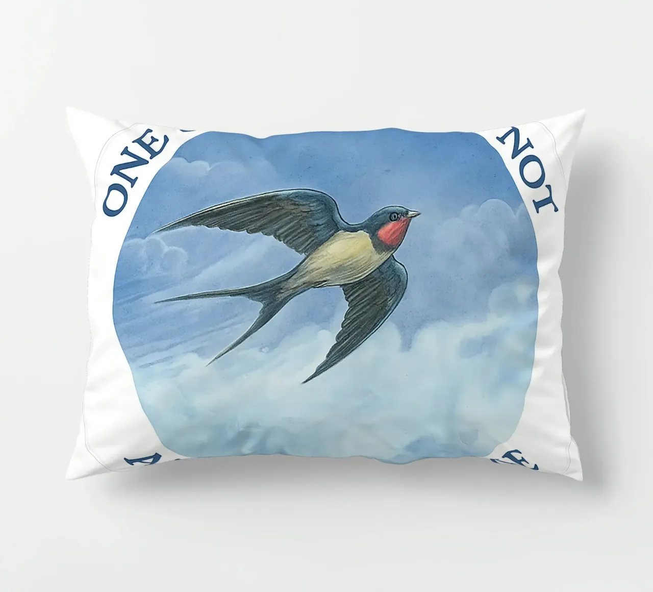 ONE SWALLOW DOES NOT A SUMMER MAKE cuscino da Vintage Van Gogh