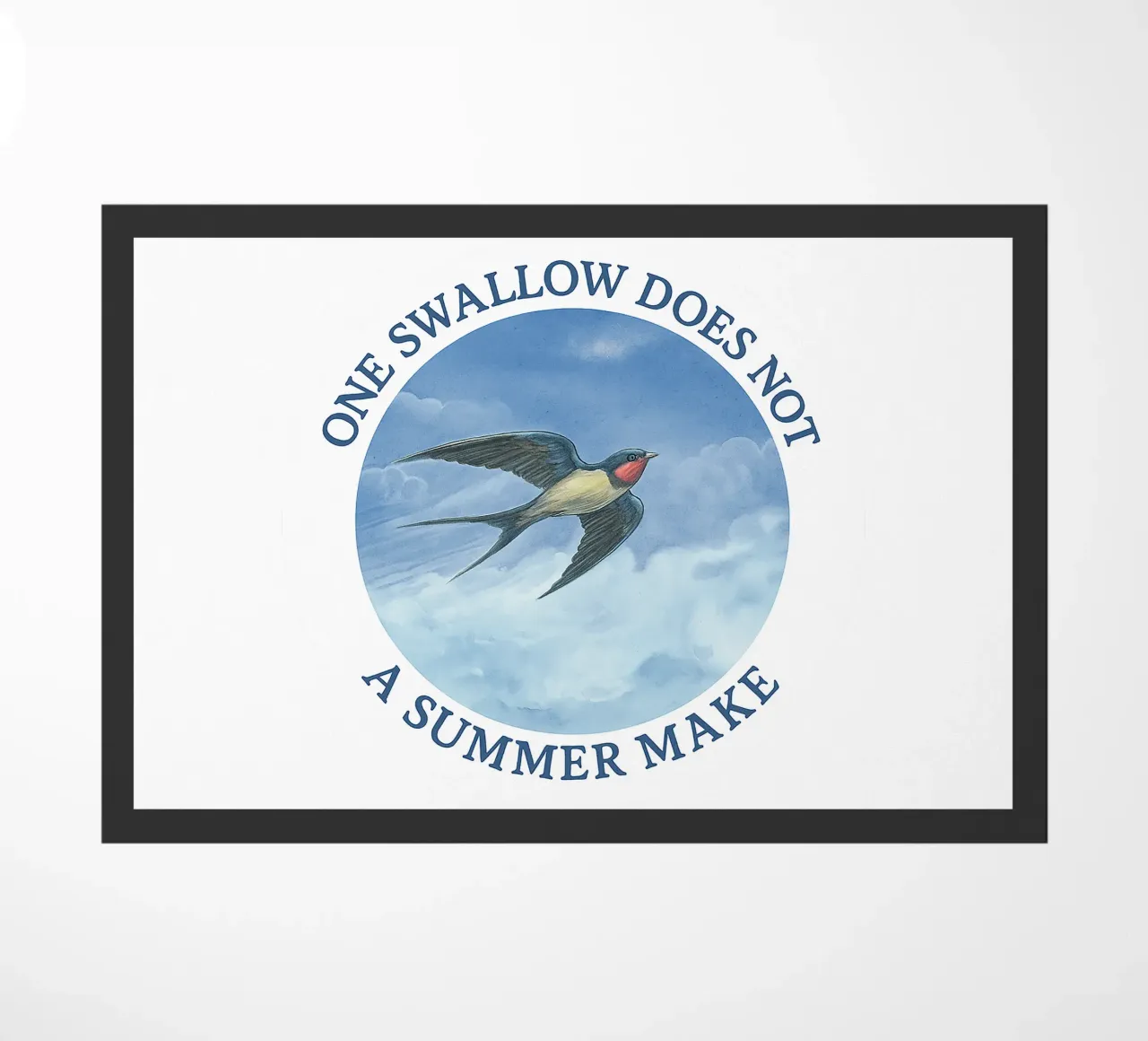 ONE SWALLOW DOES NOT A SUMMER MAKE zerbino da Vintage Van Gogh