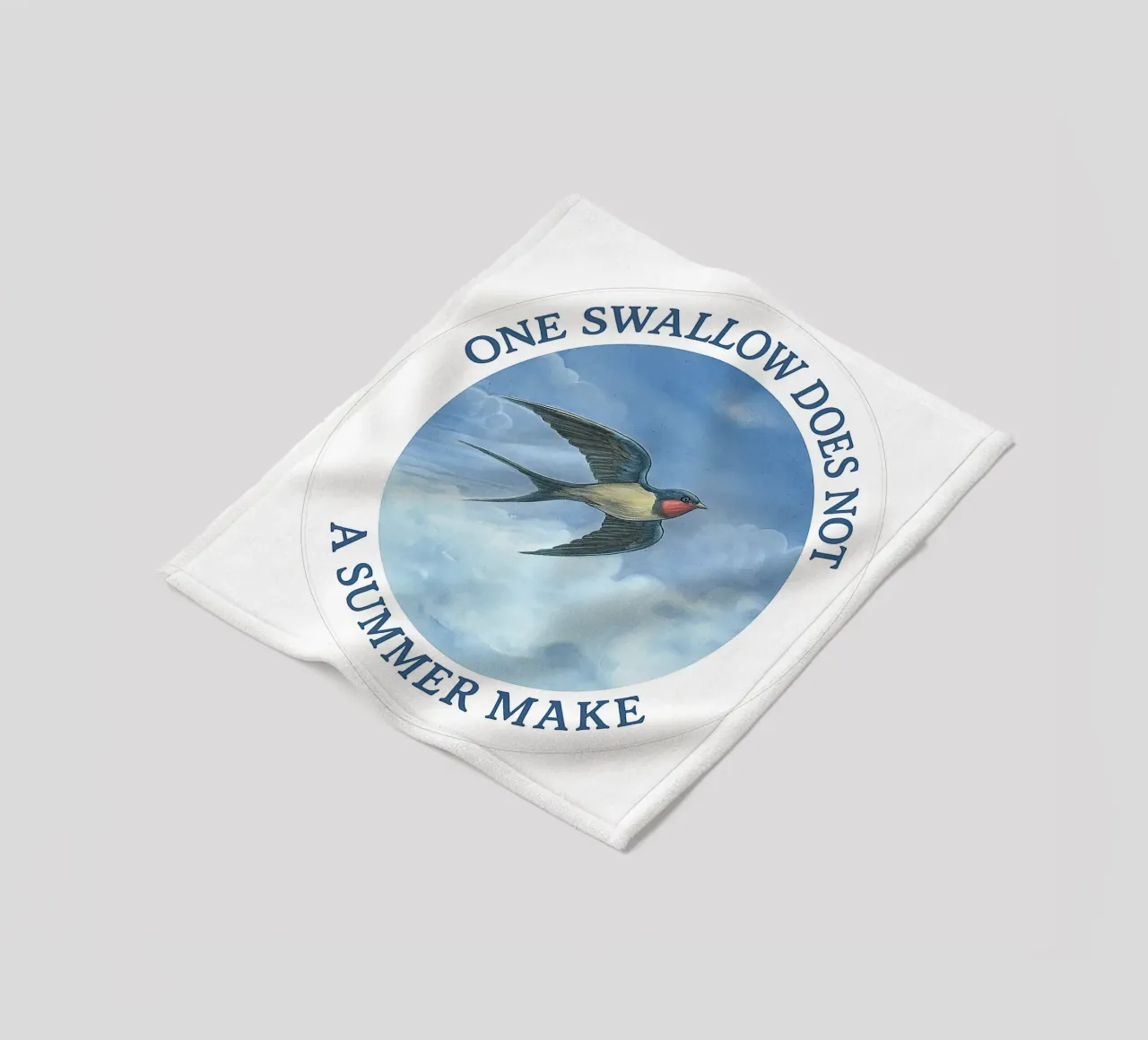ONE SWALLOW DOES NOT A SUMMER MAKE coperta in pile da Vintage Van Gogh