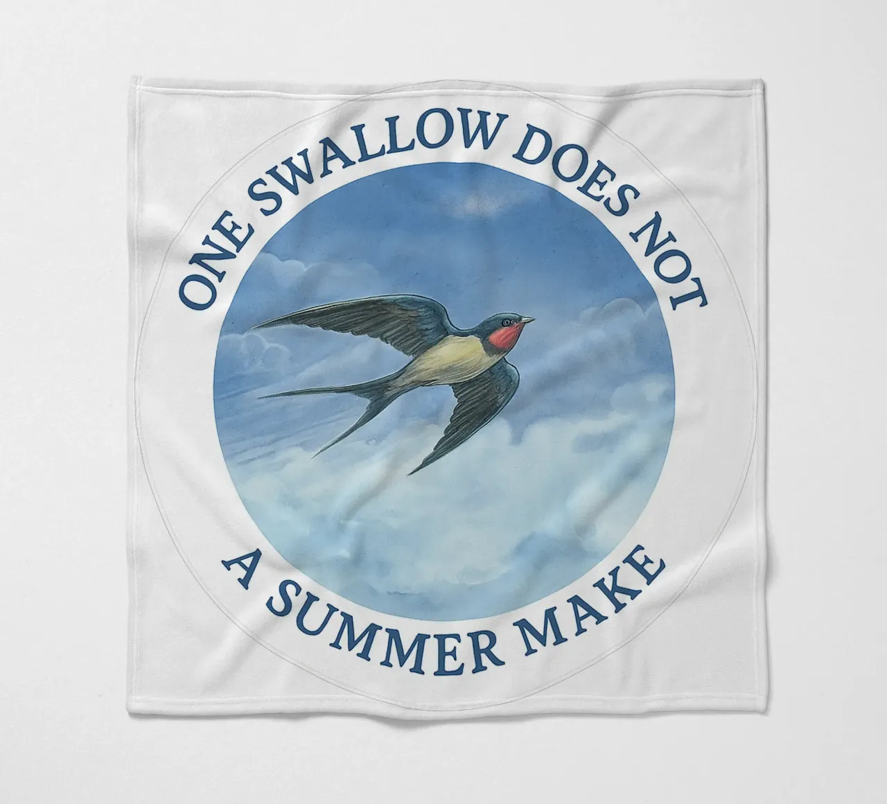 ONE SWALLOW DOES NOT A SUMMER MAKE coperta in pile da Vintage Van Gogh