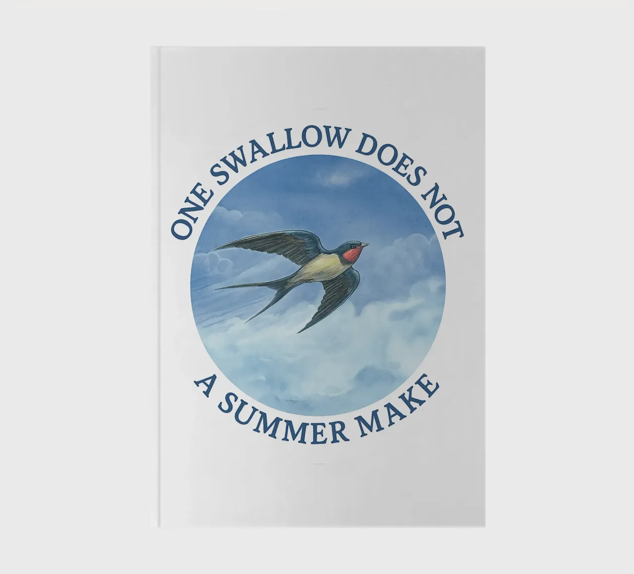 ONE SWALLOW DOES NOT A SUMMER MAKE notebook by Vintage Van Gogh
