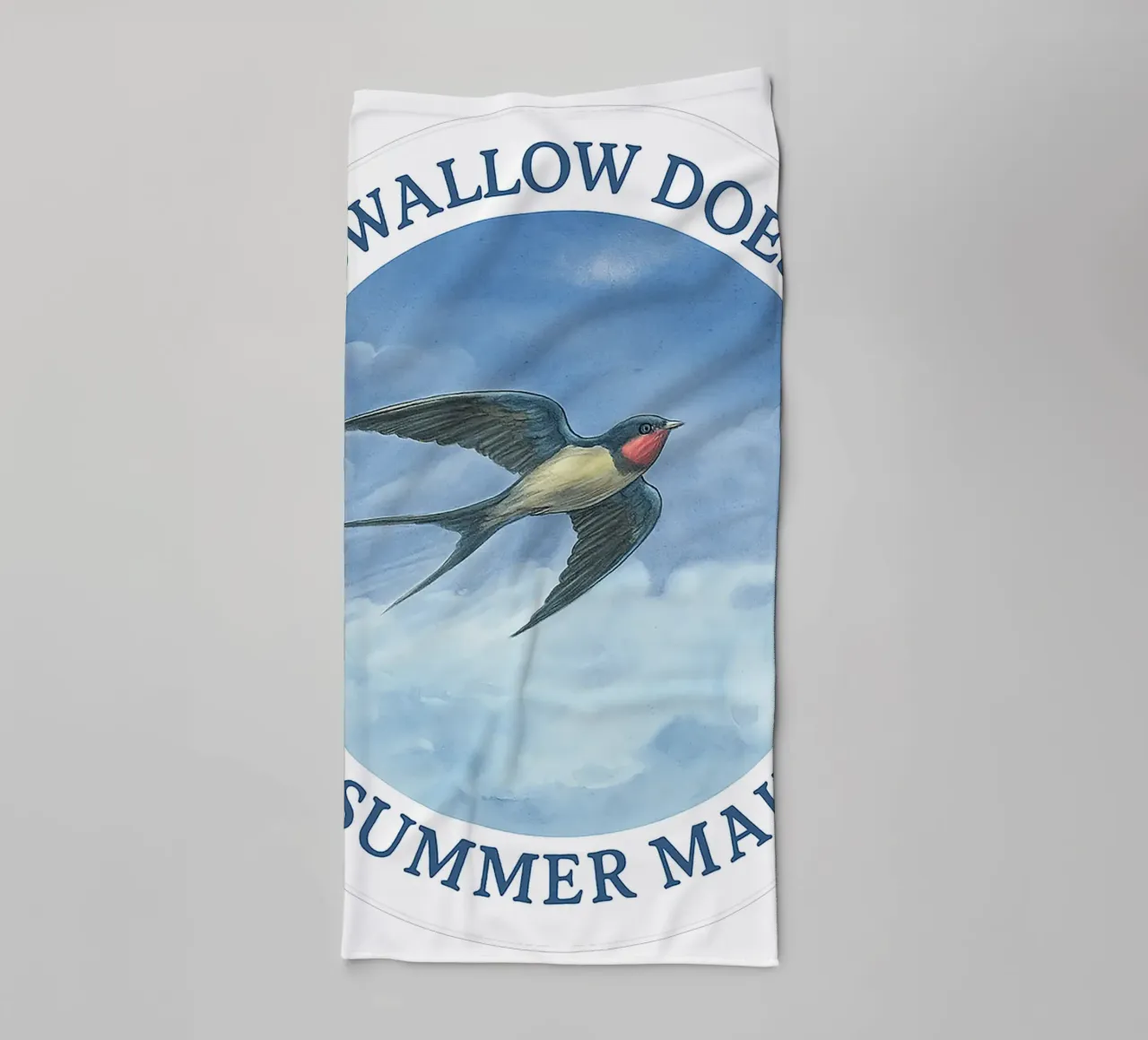 ONE SWALLOW DOES NOT A SUMMER MAKE towel by Vintage Van Gogh