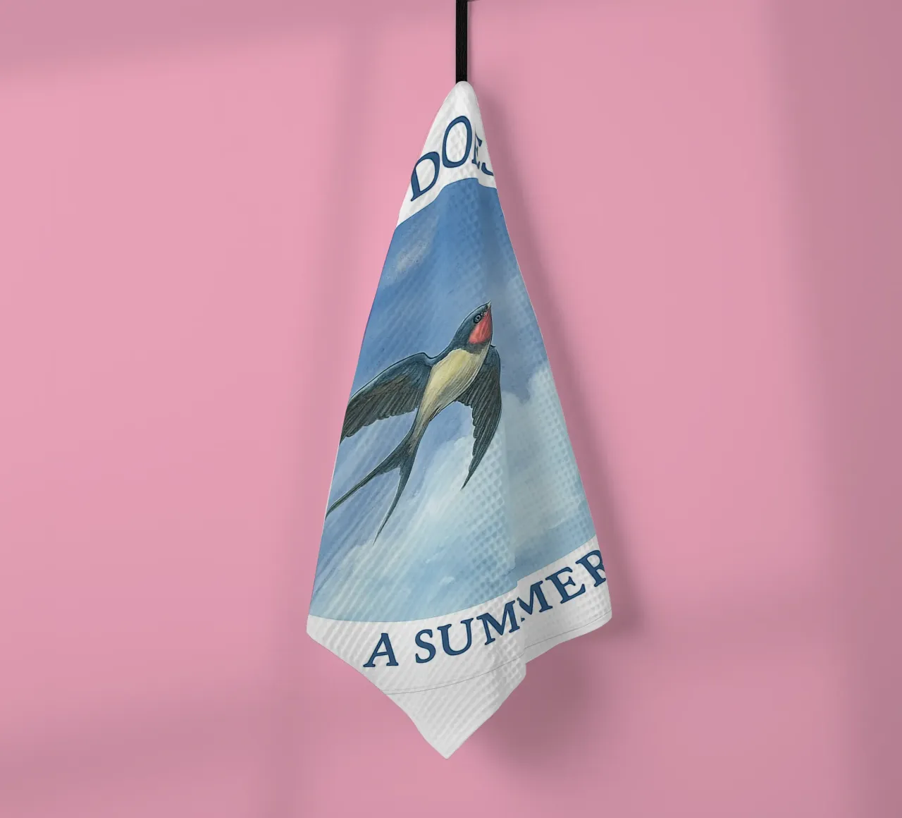 ONE SWALLOW DOES NOT A SUMMER MAKE canovaccio da cucina da Vintage Van Gogh