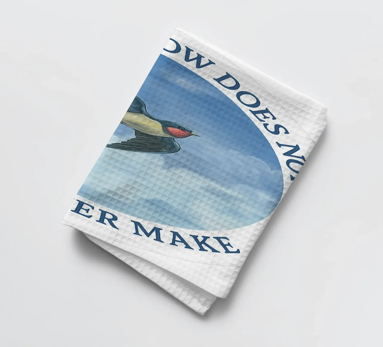 ONE SWALLOW DOES NOT A SUMMER MAKE canovaccio da cucina da Vintage Van Gogh