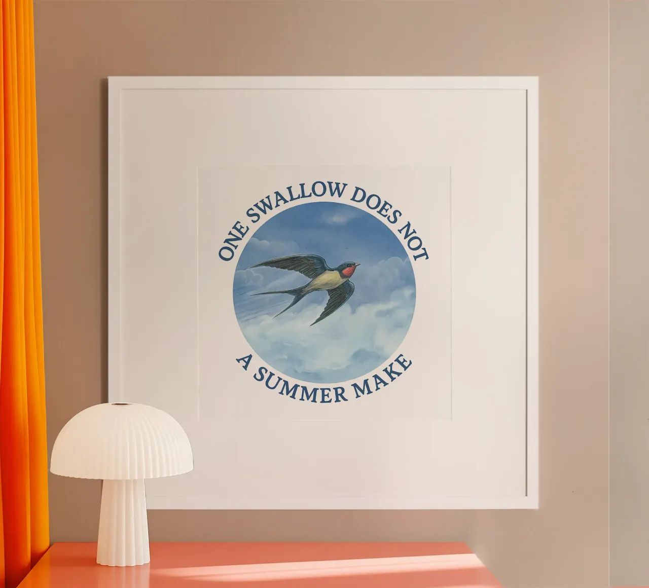 ONE SWALLOW DOES NOT A SUMMER MAKE poster by Vintage Van Gogh