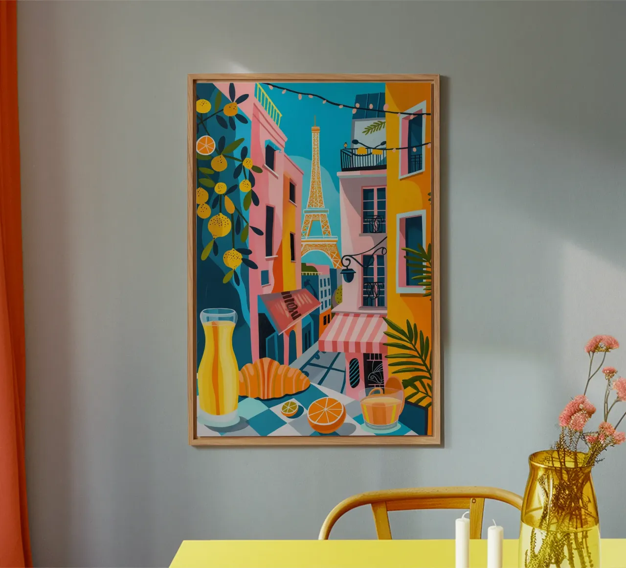 Breakfast in Paris alluminio dibond da LeDieg