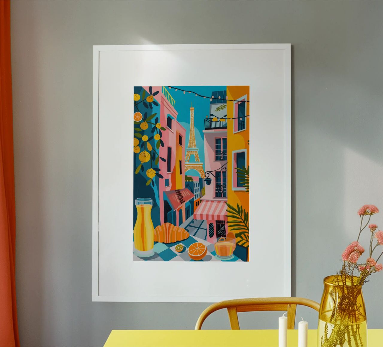 Breakfast in Paris Poster von LeDieg