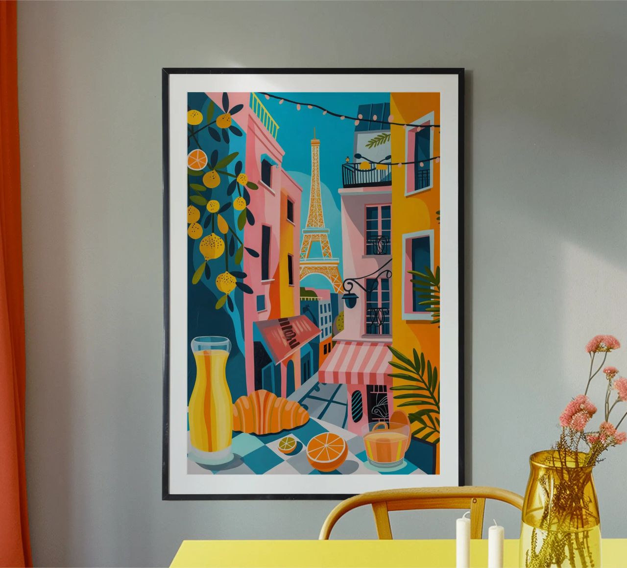 Breakfast in Paris Poster von LeDieg