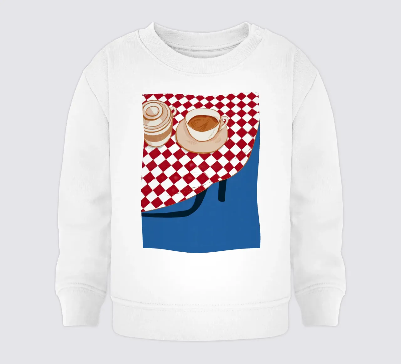 Angolo del caffè a scacchi felpa neonato da Snow Mist