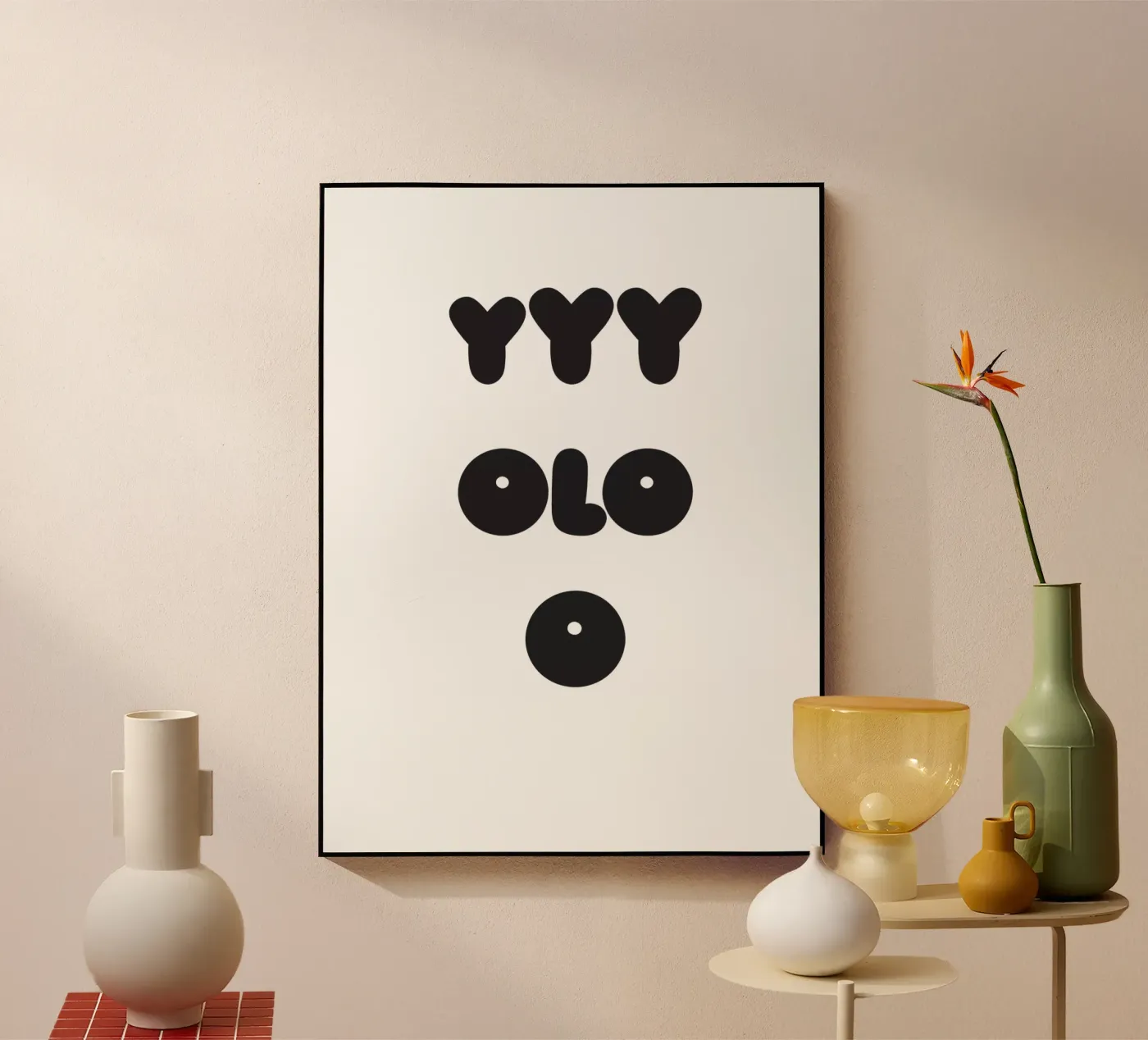 YOLO Face acryl van Verplanungsagentur