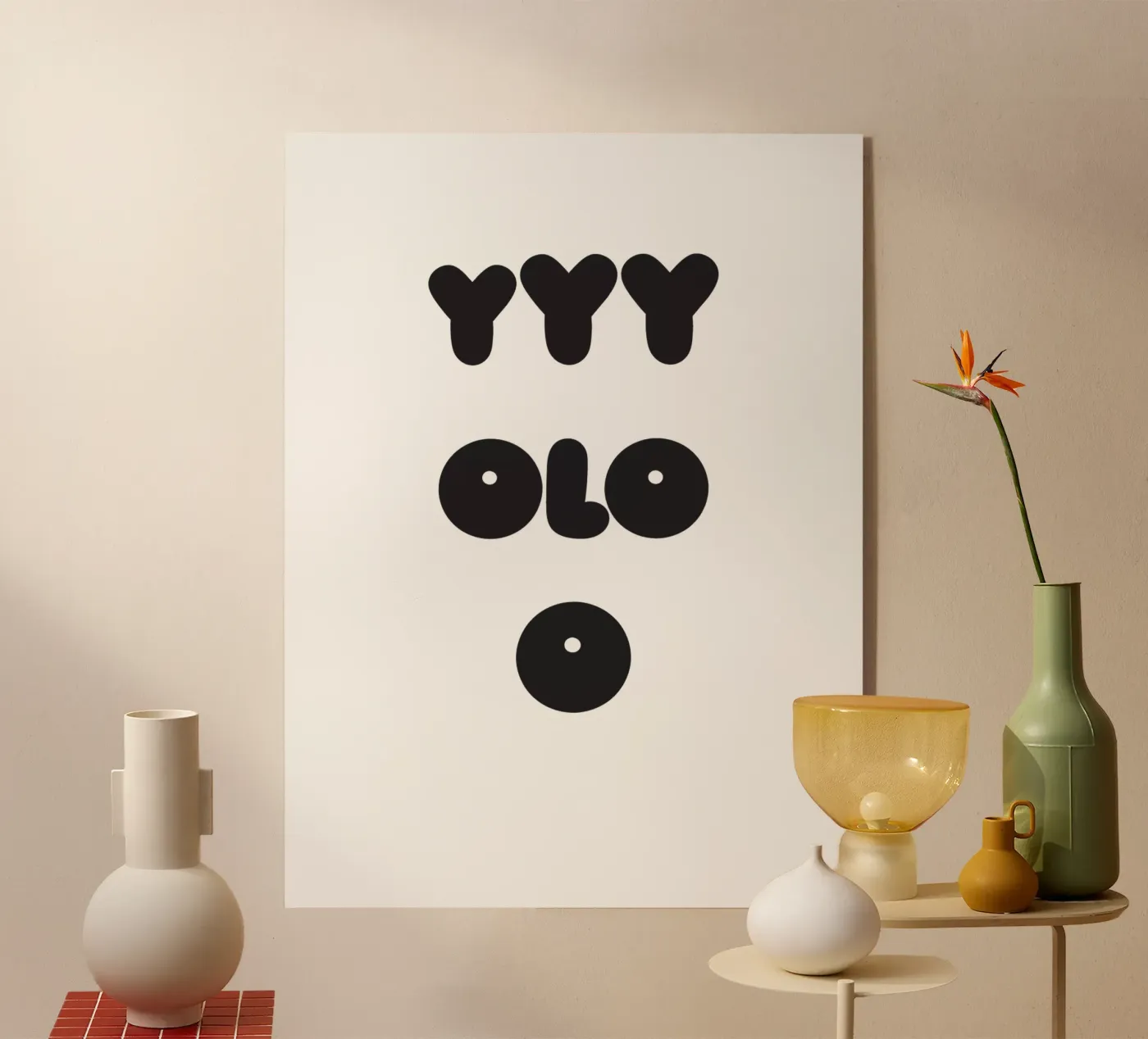 YOLO Face acryl van Verplanungsagentur