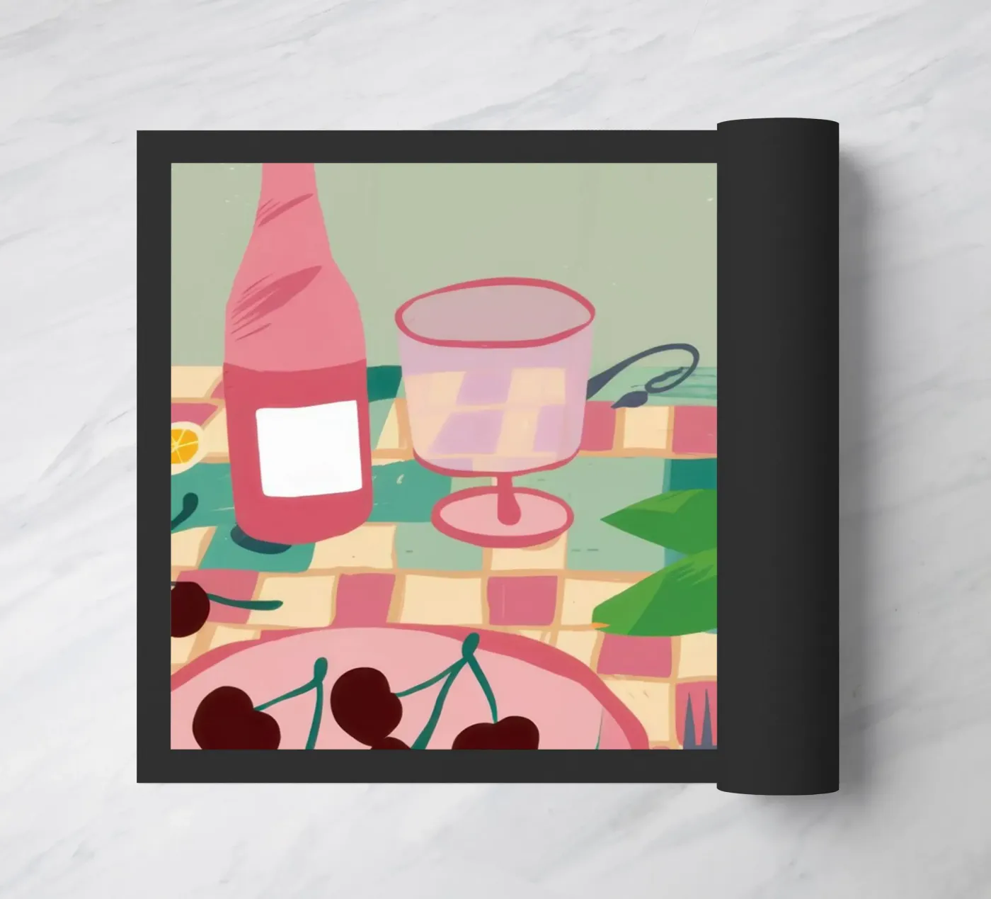 Striscia da picnic in percalle zerbino da Snow Mist