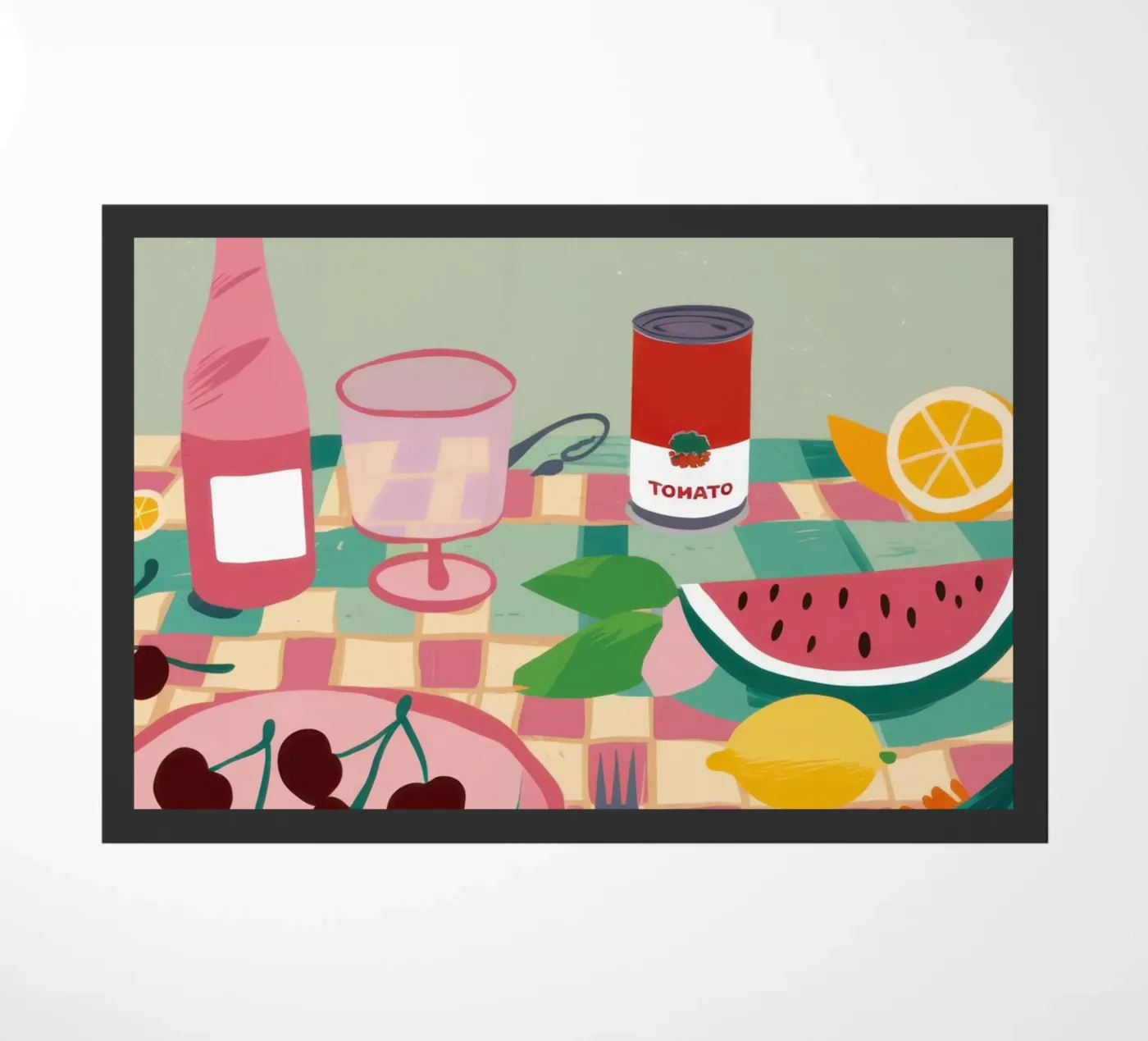 Striscia da picnic in percalle zerbino da Snow Mist