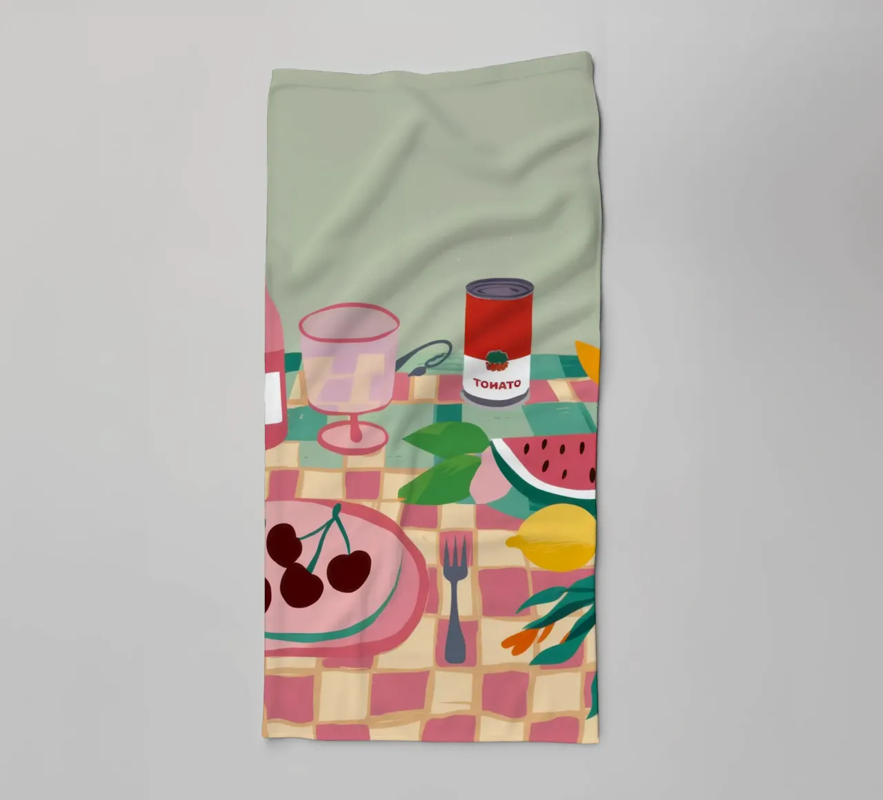 Gingham Picknickdecke Handtuch von Snow Mist