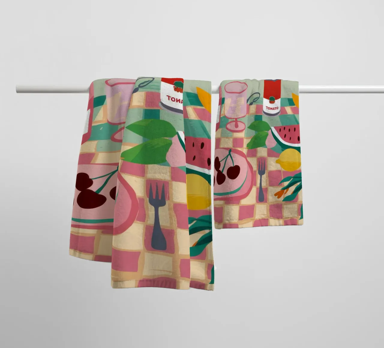 Gingham Picknickdecke Handtuch von Snow Mist