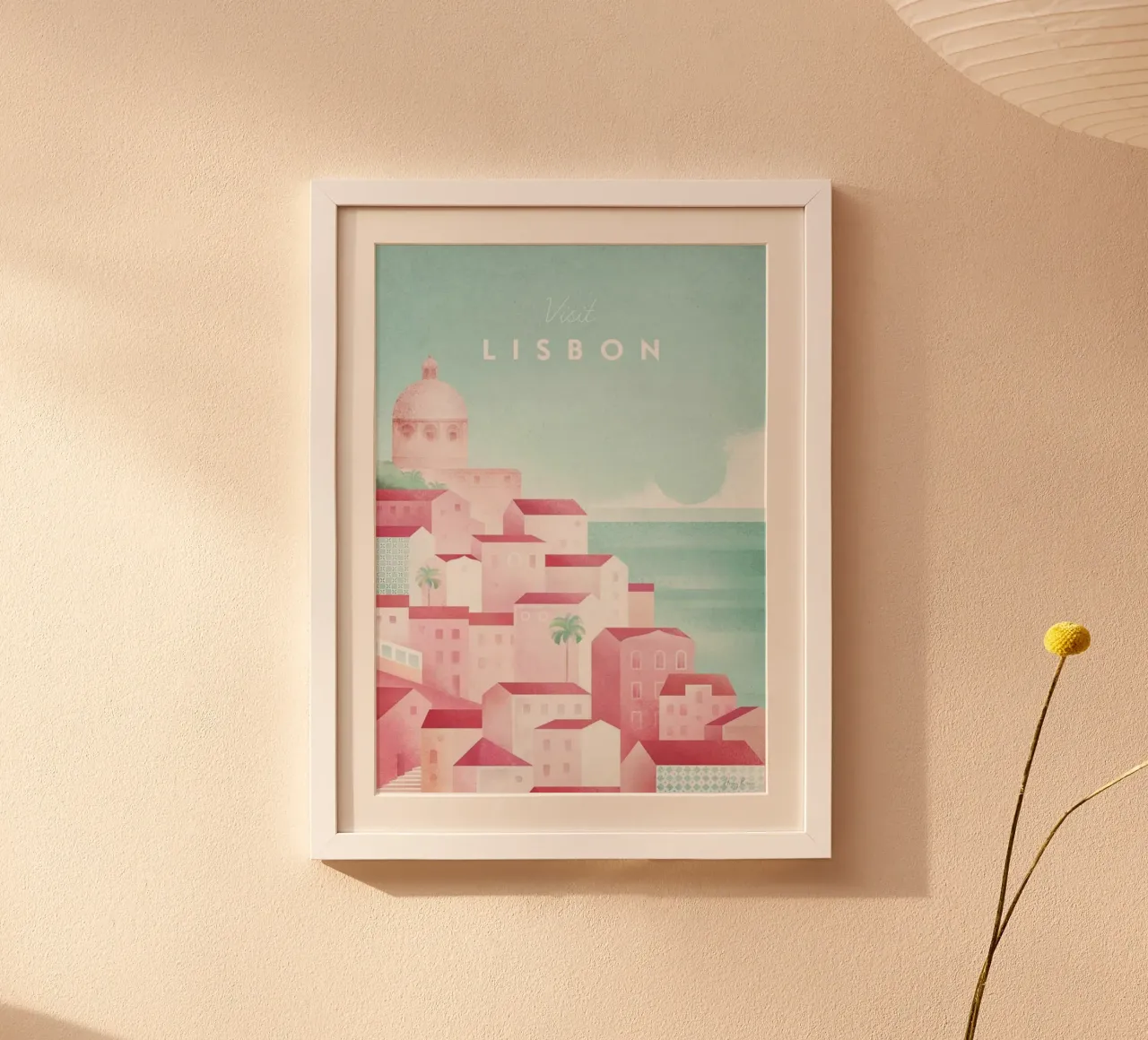 lisbona elementi architettonici cupola poster con telaio in plastica da unyil shope