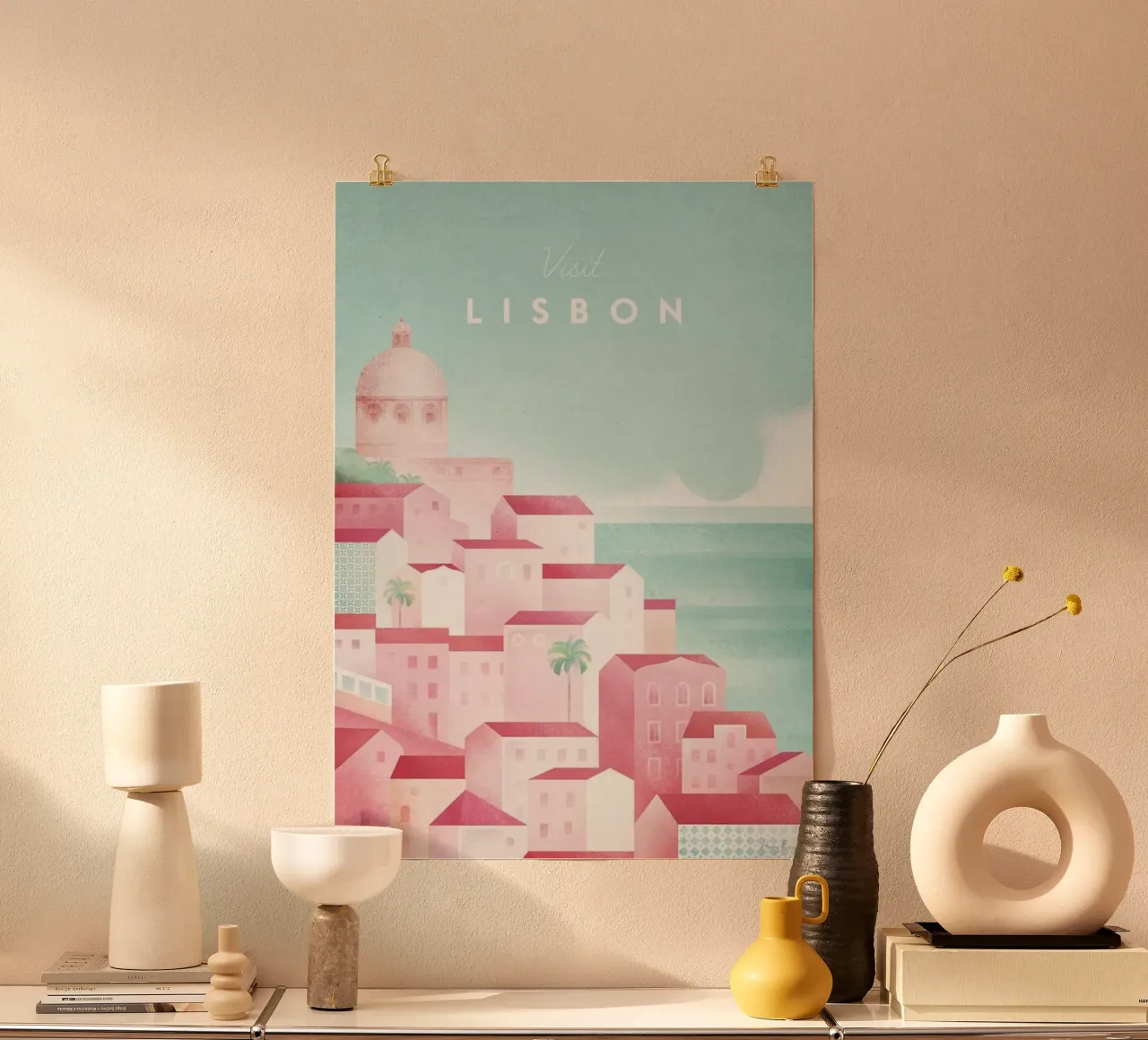 lisbona elementi architettonici cupola poster con telaio in plastica da unyil shope
