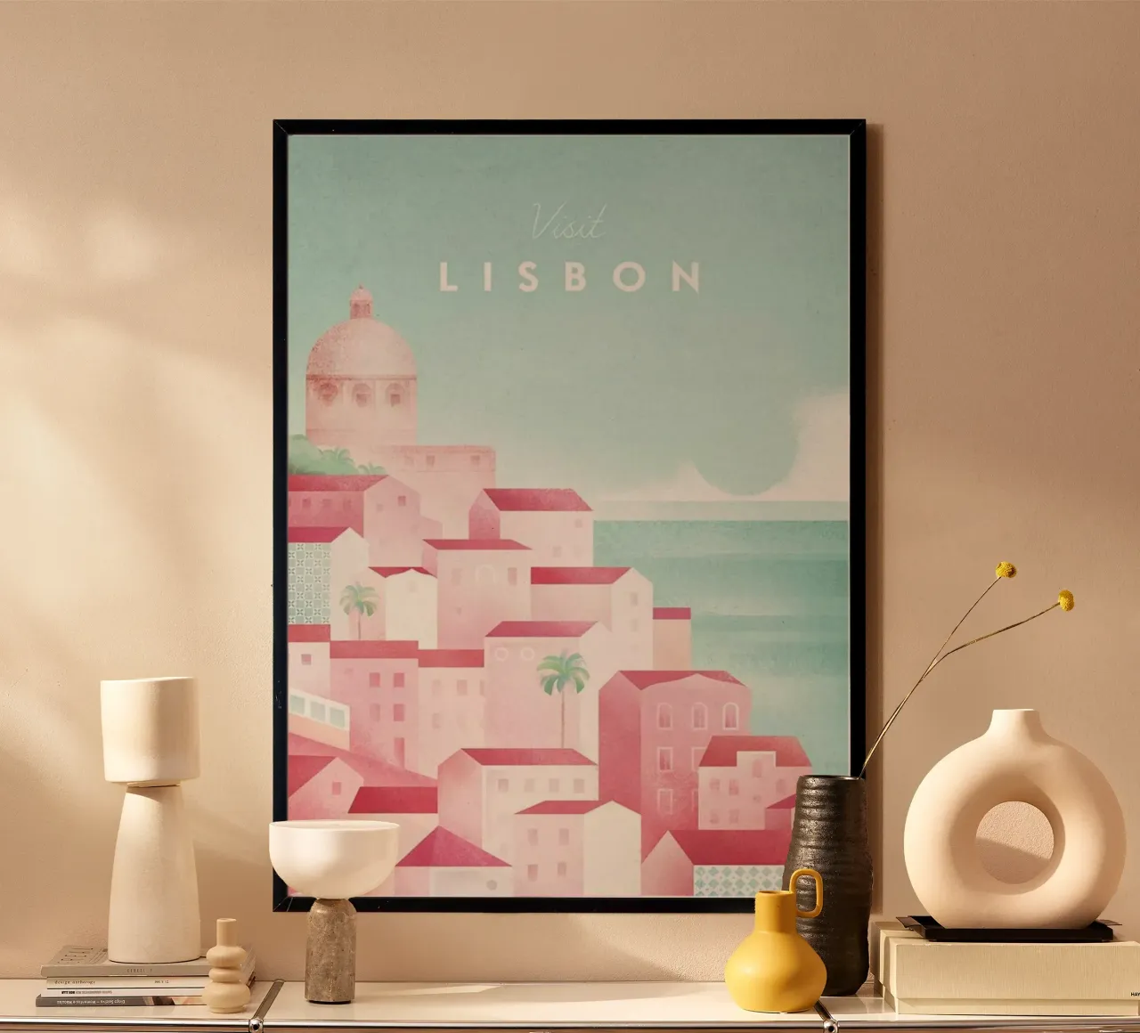 lisbona elementi architettonici cupola poster con telaio in plastica da unyil shope