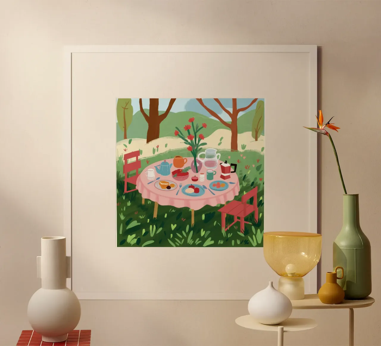 Perfezione del picnic pastorale poster da Bruce Juice