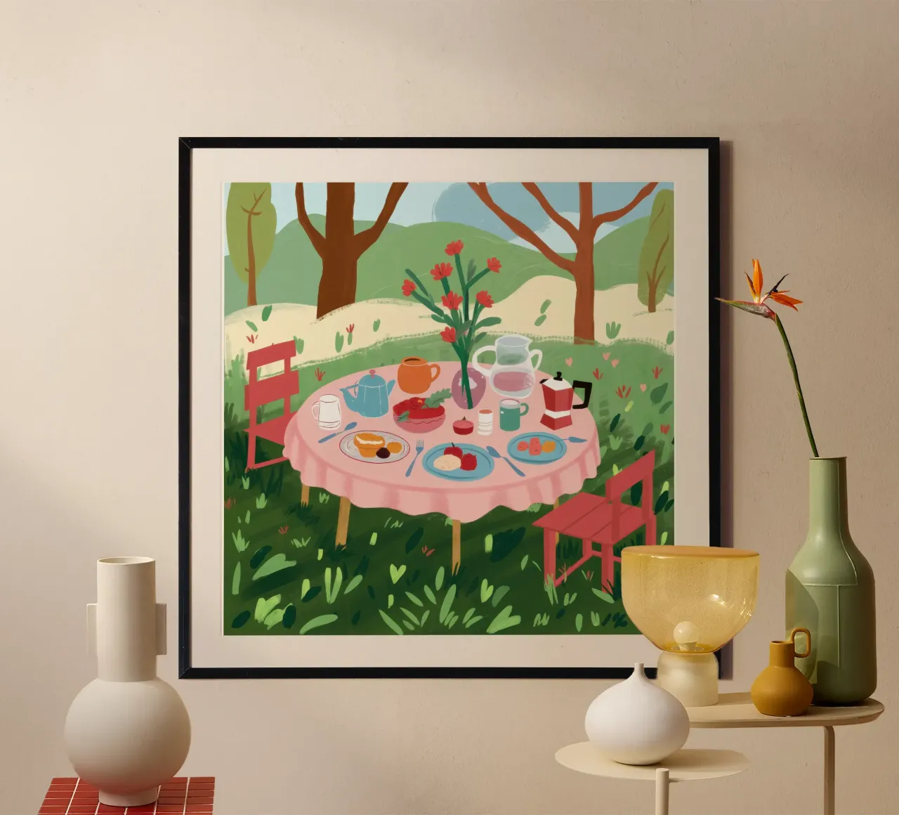 Perfezione del picnic pastorale poster da Bruce Juice