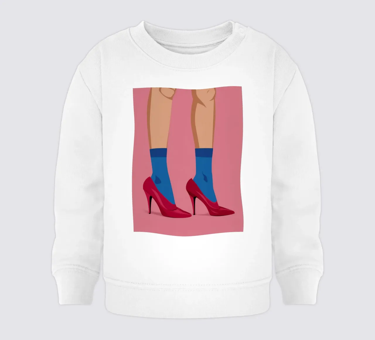 Tacchi fucsia Poise felpa neonato da Snow Mist