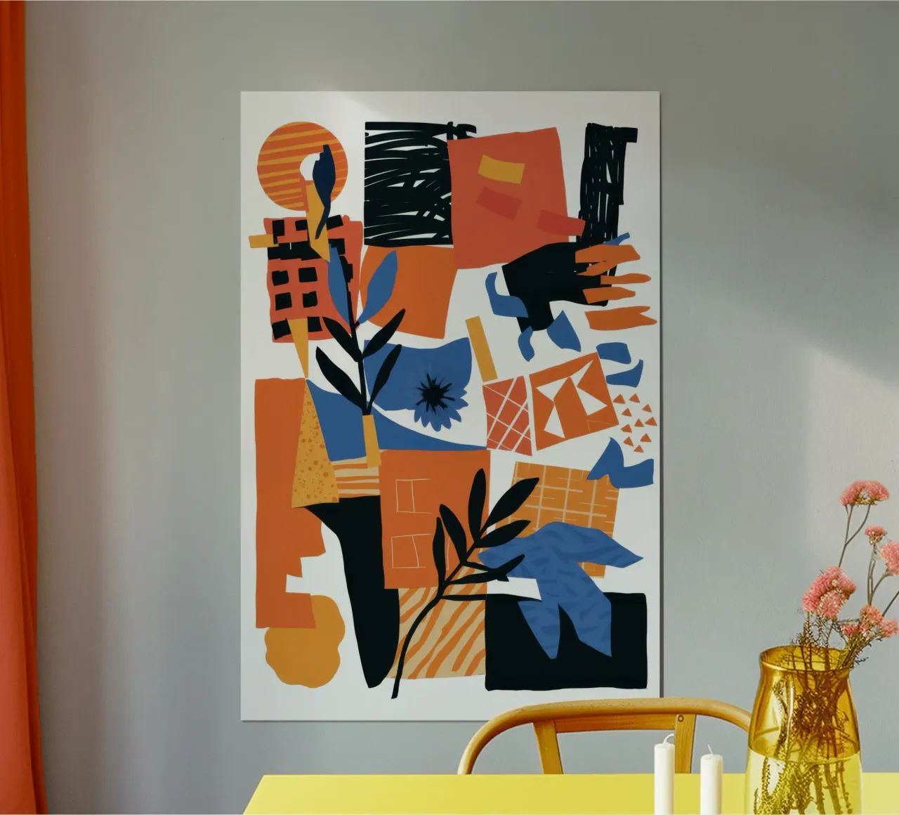 Collage di forme urbane poster da Bara Suara