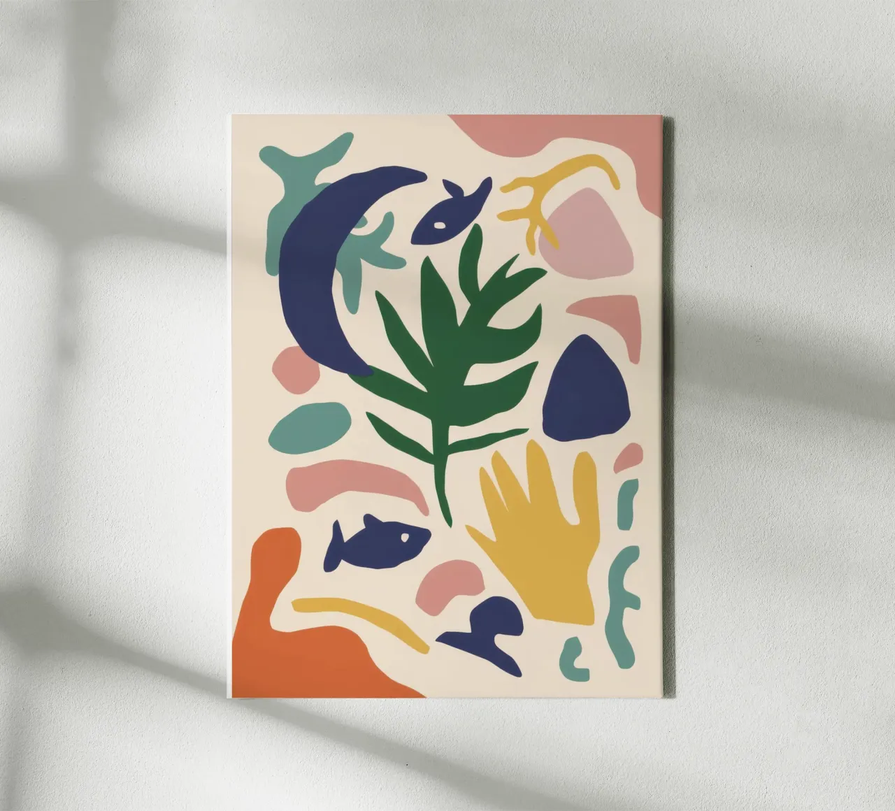 Forme del giardino celeste tela con Cornice a cassetta da Bruce Juice