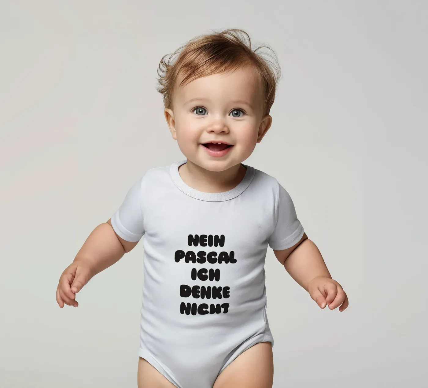 Nein Pascal Kurzarm Babybody von Verplanungsagentur
