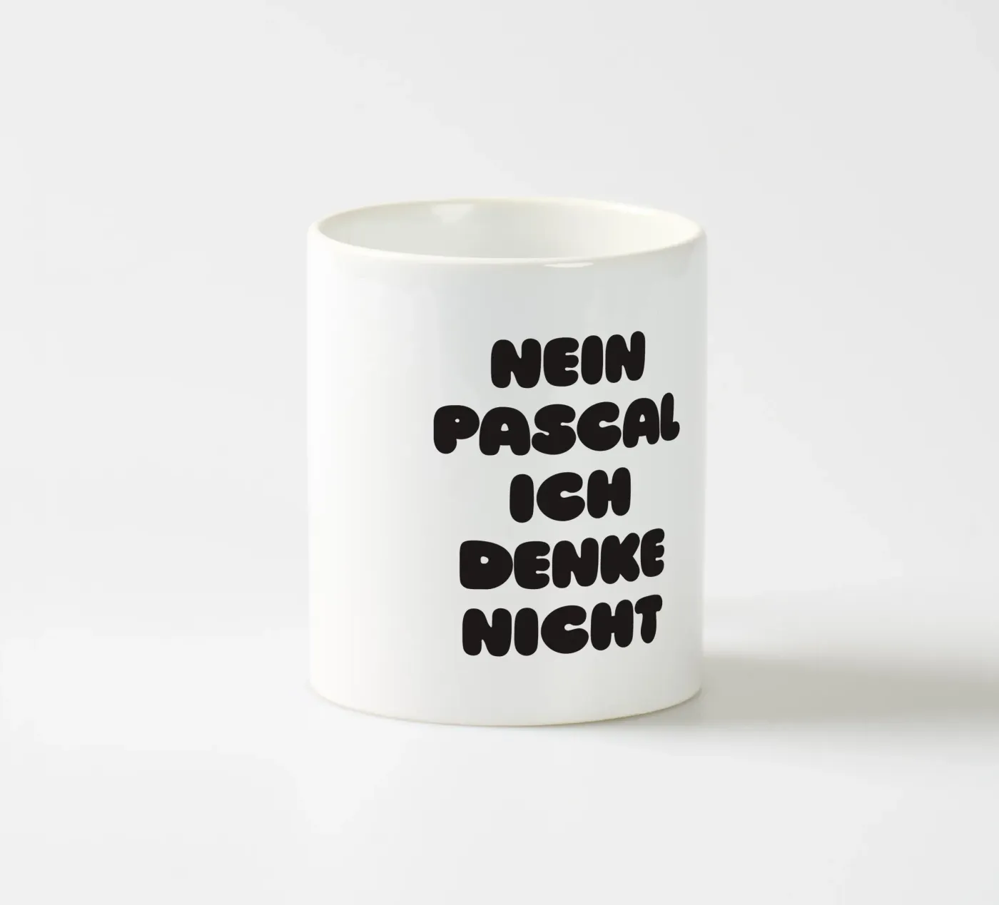 Nein Pascal ceramic mug by Verplanungsagentur