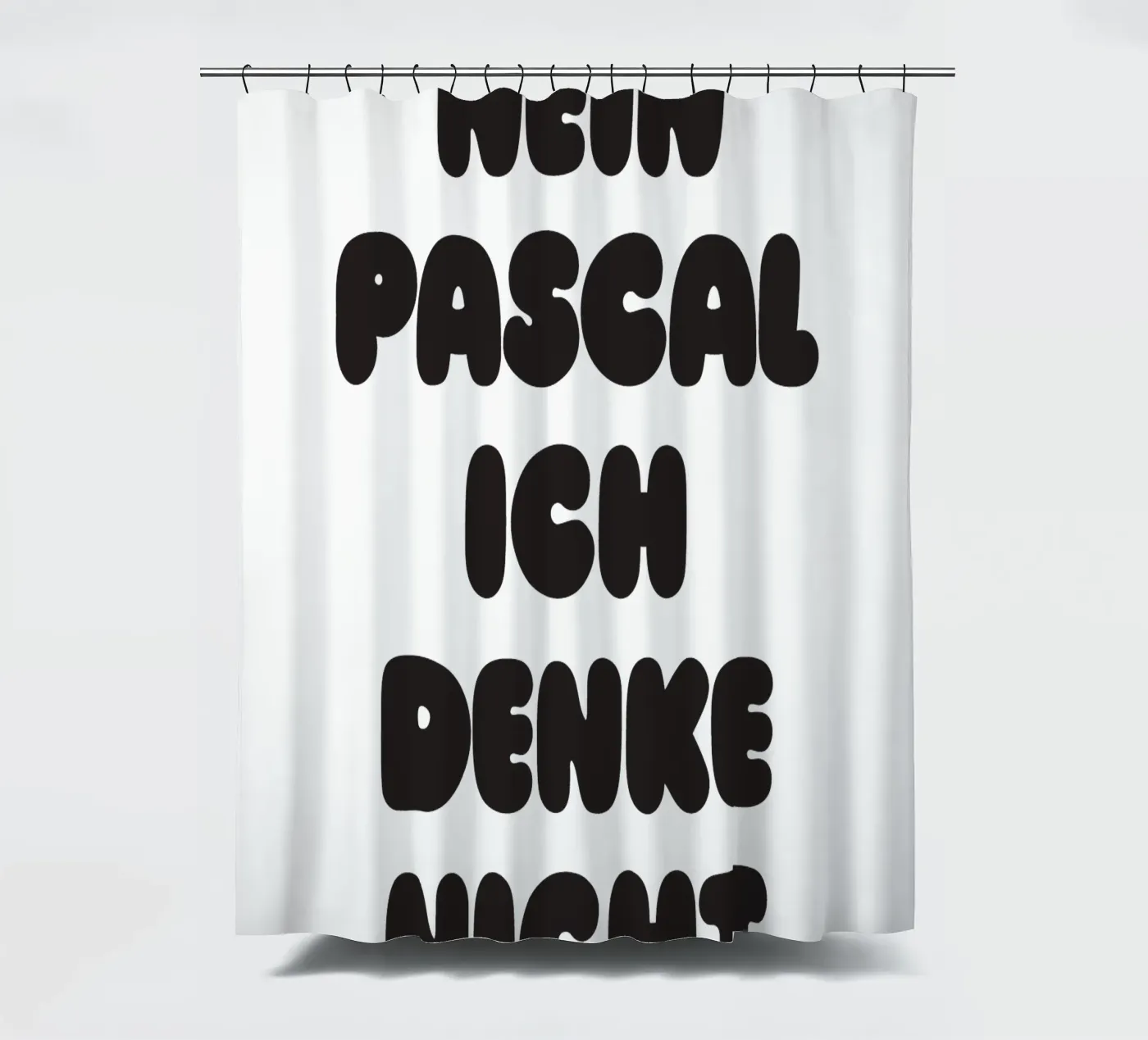 Nein Pascal douchegordijn van Verplanungsagentur