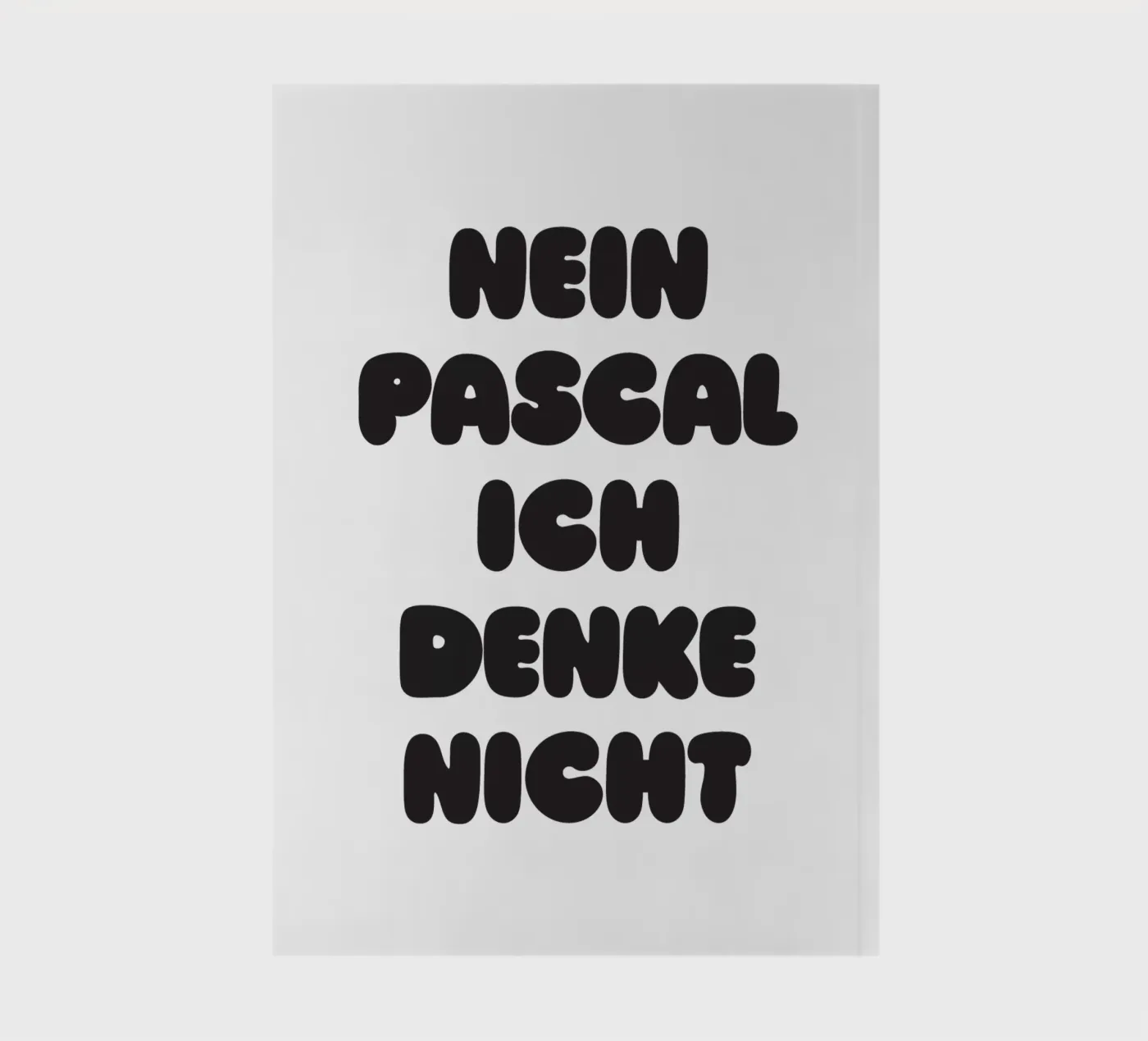 Nein Pascal notebook by Verplanungsagentur