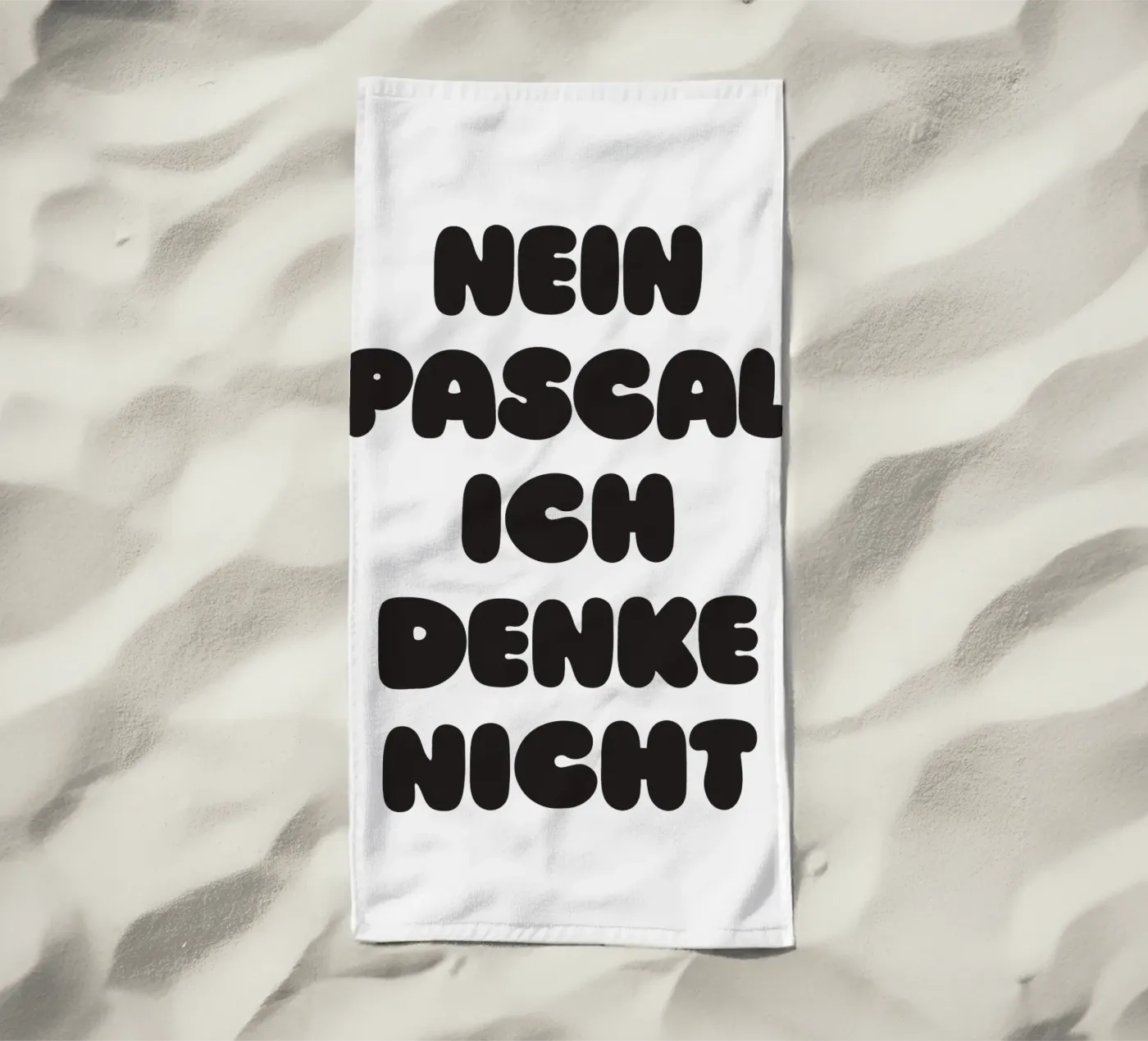 Nein Pascal strandhanddoek van Verplanungsagentur