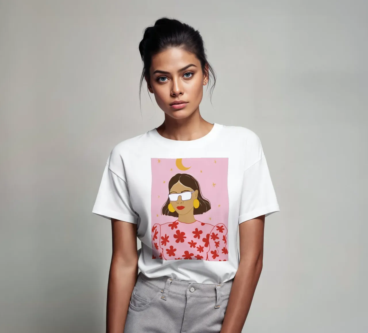 Freschezza della camicetta floreale t-shirt da Snow Mist