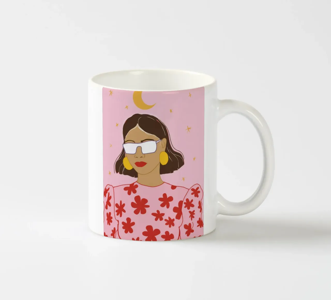 Freschezza della camicetta floreale tazza in ceramica da Snow Mist