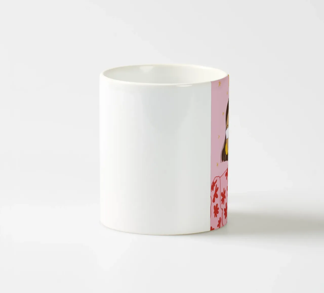 Freschezza della camicetta floreale tazza in ceramica da Snow Mist