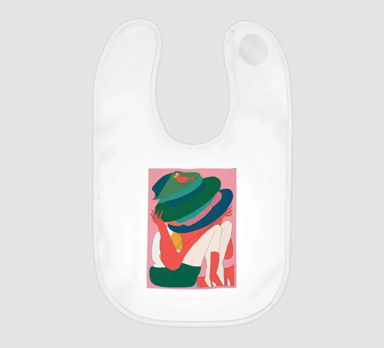 Donna dal cappello enigmatico bavaglino da Snow Mist