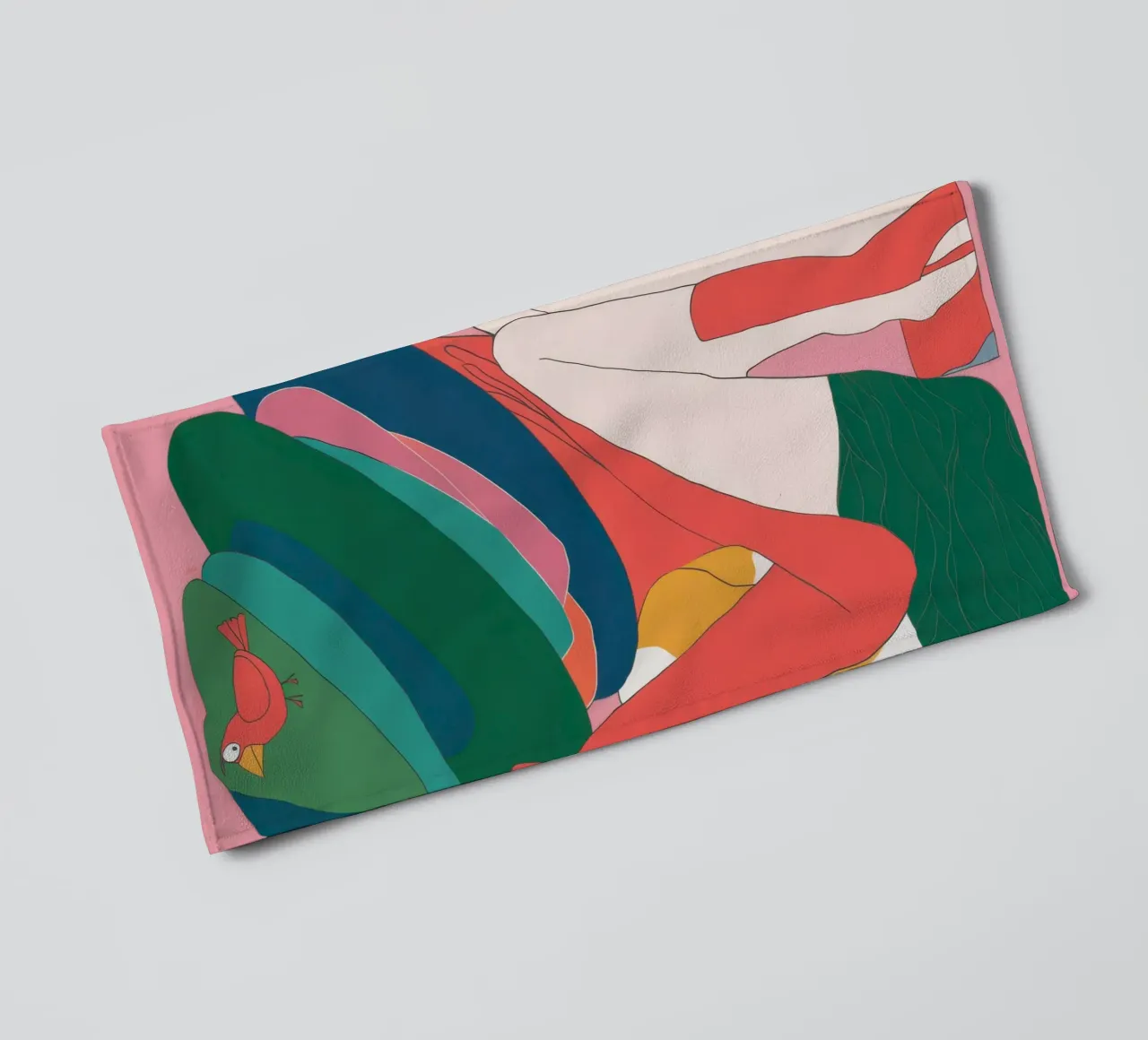 Donna dal cappello enigmatico asciugamano da bagno da Snow Mist