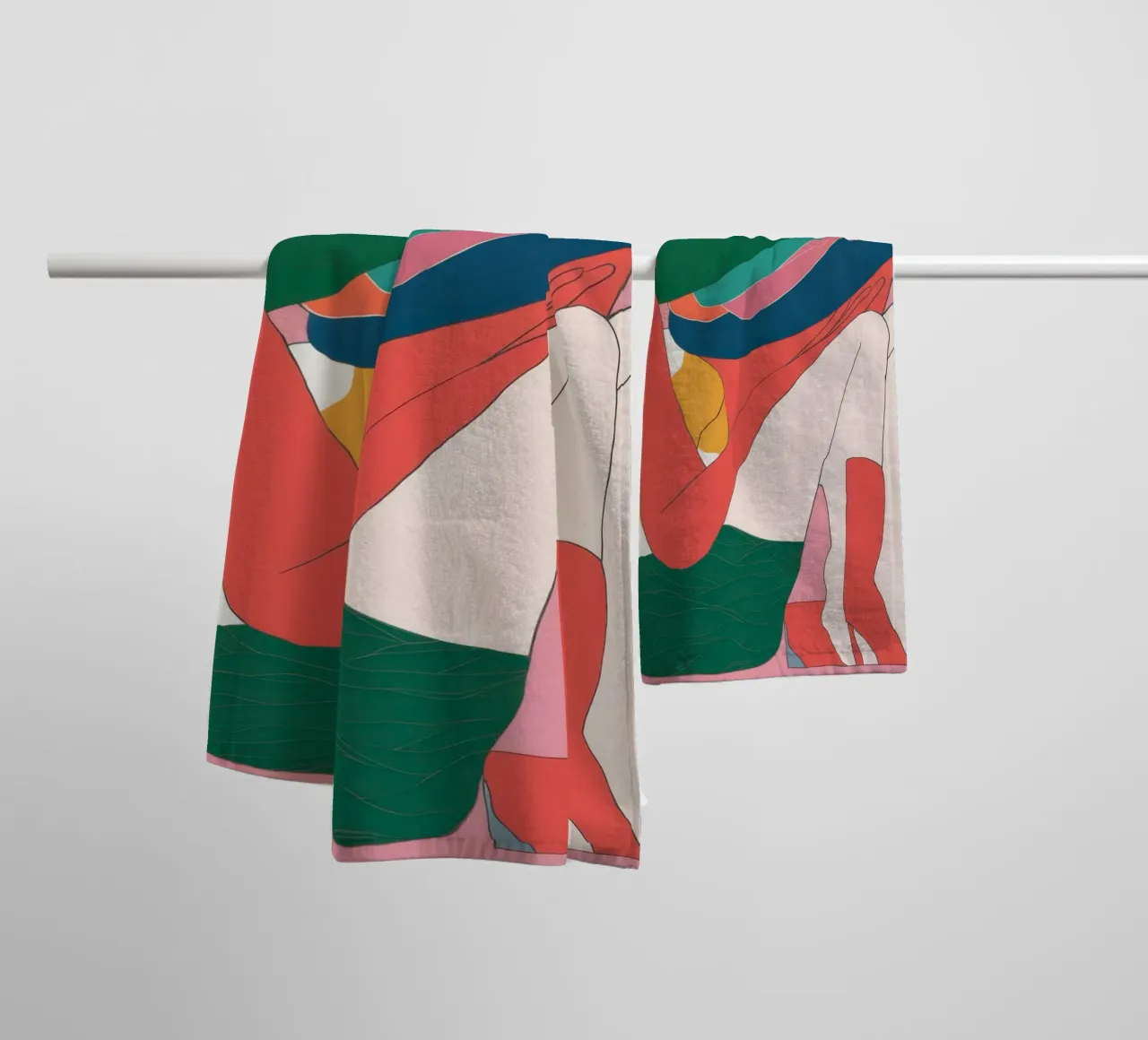 Donna dal cappello enigmatico asciugamano da bagno da Snow Mist