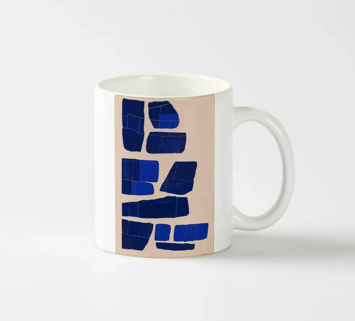 Blue angle ceramic mug by LeDieg