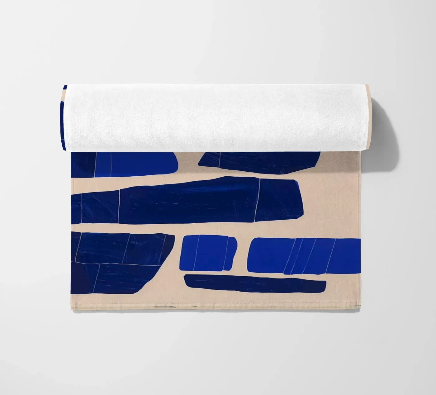 Blue angle beach towel by LeDieg