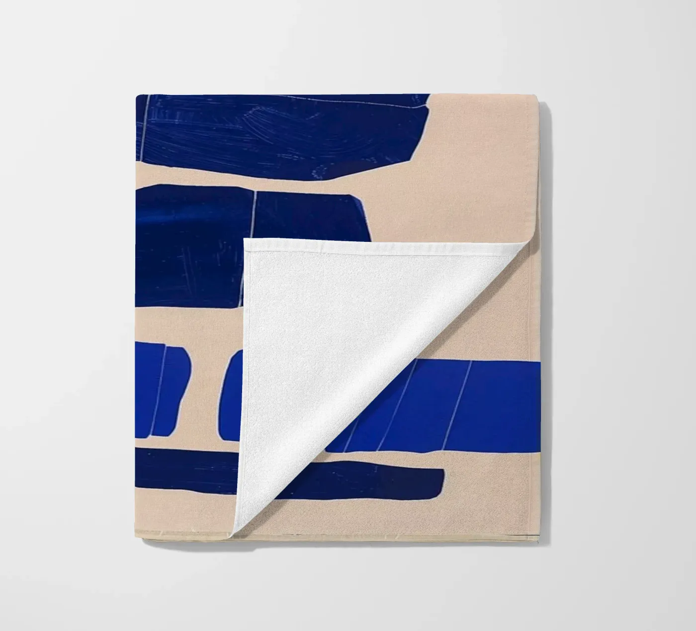 Blue angle beach towel by LeDieg