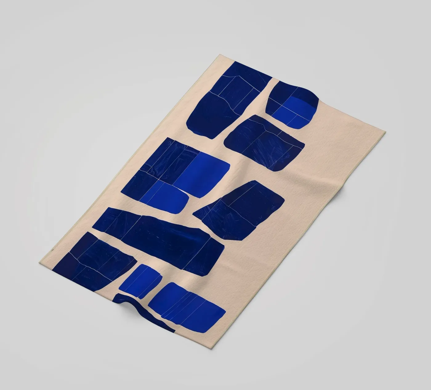 Blue angle beach towel by LeDieg