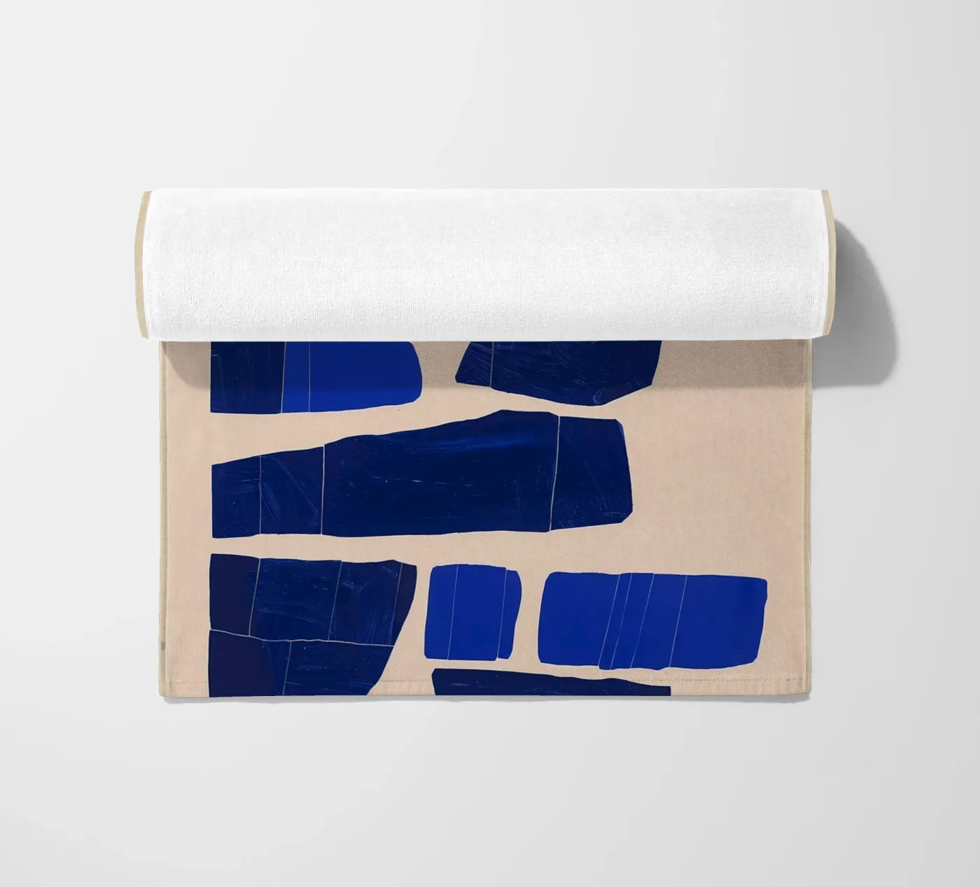 Blue angle beach towel by LeDieg